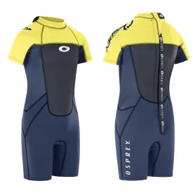 Osprey Origin 3/2mm Kids Shorty Wetsuit Neon Yellow