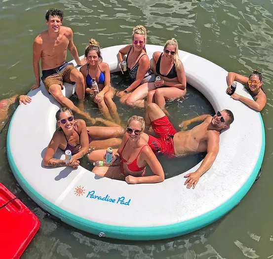 Paradise Pad 10' Splash Island Inflatable Leisure Lake Pad