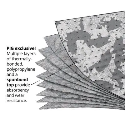 PIG® Gray Ham-O® Absorbent Mat Roll in Dispenser Box