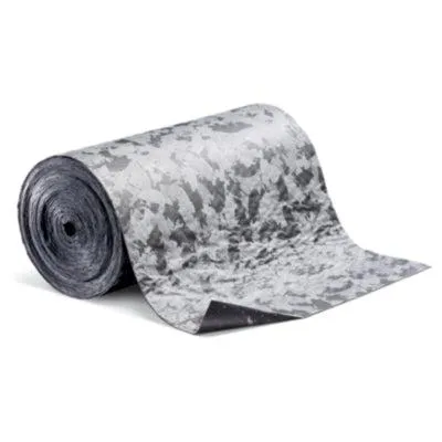 PIG® Gray Ham-O® Absorbent Mat Roll with Poly Backing
