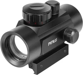Pinty Tactical 1x40mm Reflex Red Green Dot Sight Riflescope, 4 MOA Rifle Optic Sight, Fits 20mm Picatinny Weaver Rail