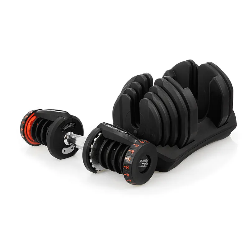 Powertrain Adjustable Dumbbells Set 2x 40kg  80kg with Stand