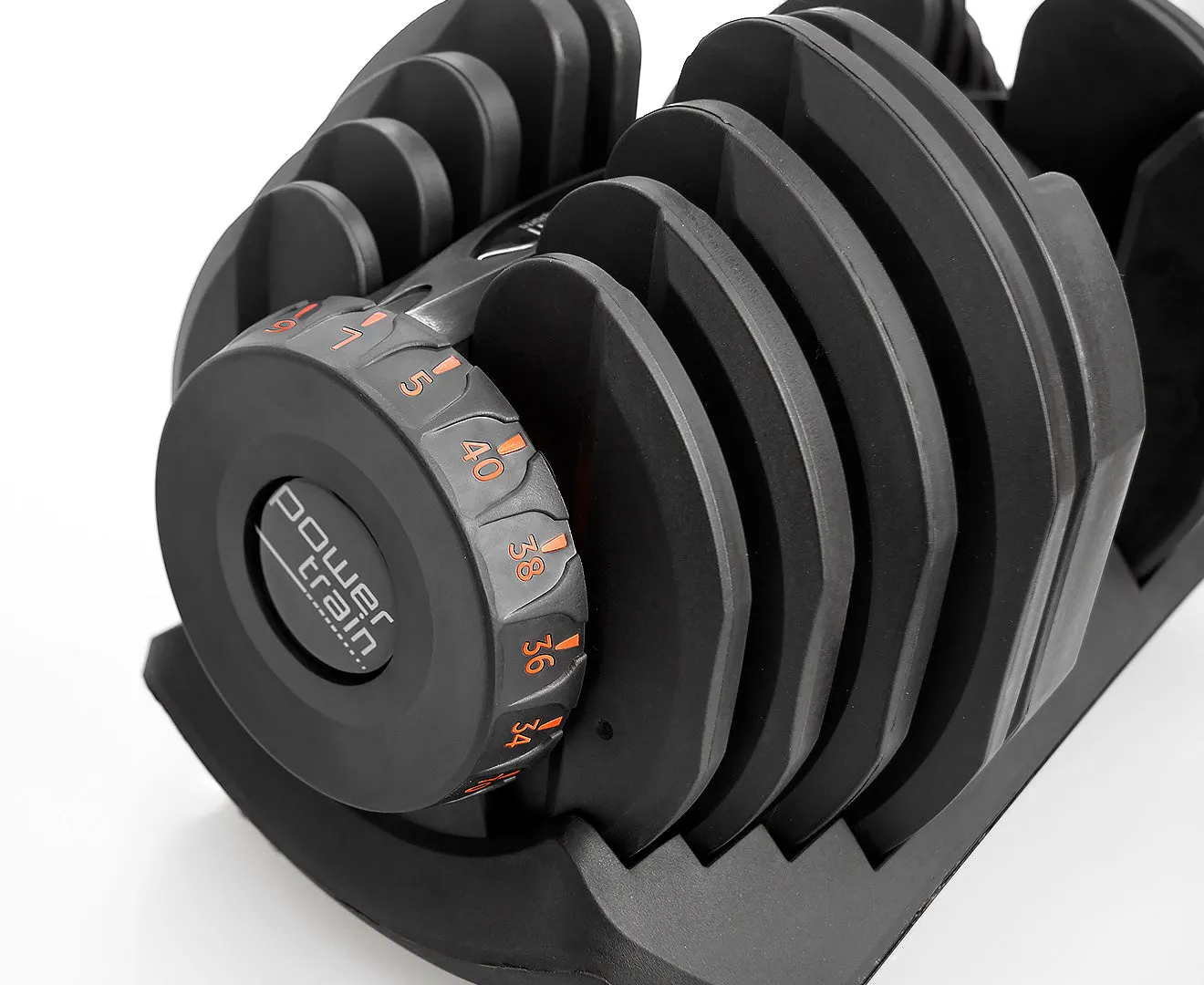 Powertrain Adjustable Dumbbells Set 2x 40kg  80kg with Stand
