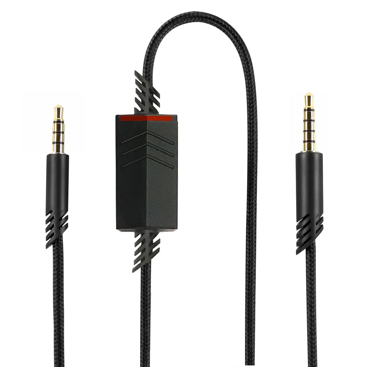 QJYTH Replacement A40 Cord Compatible with Astro A40 Headset, A40 Inline Mute Audio Cable for Astro A10/A40/A40TR Gaming Headset,Compatible with PS5/PS4 Controller(6.5 Feet, Black)