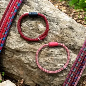 Red Patterns Climbing Rope Collars