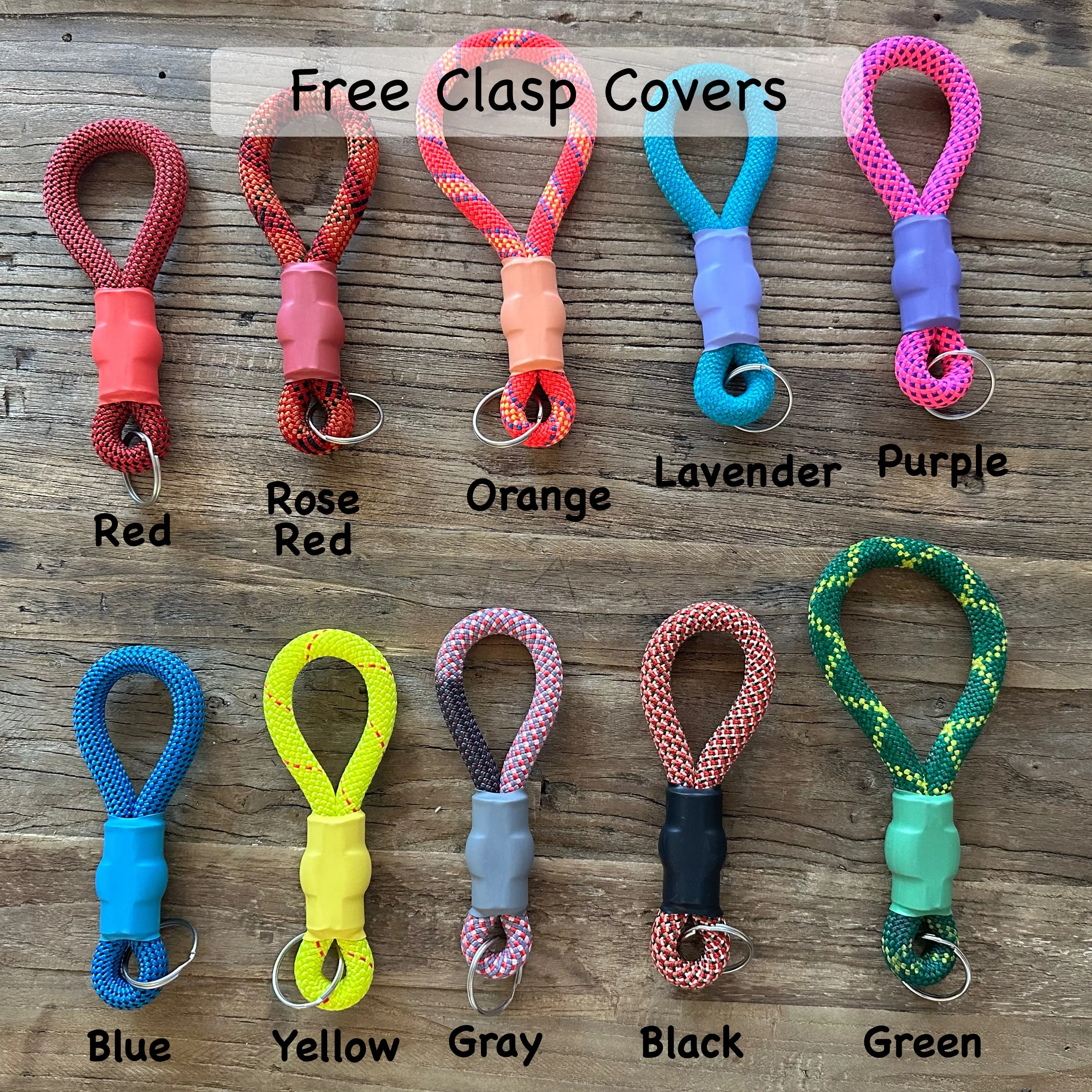 Red Patterns Climbing Rope Collars