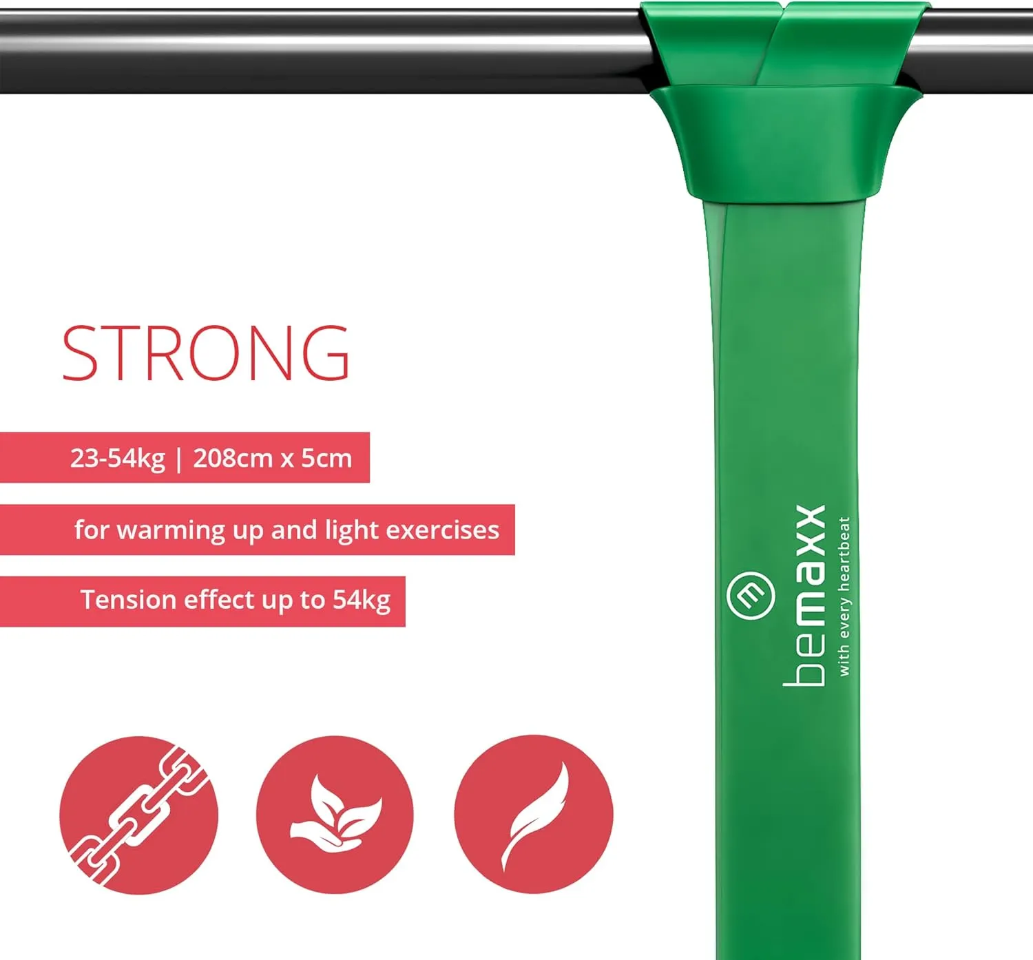 Resistance Band Pull Up Band, Heavy Fitness Exercise Band for Yoga, Pilates, Crossfit