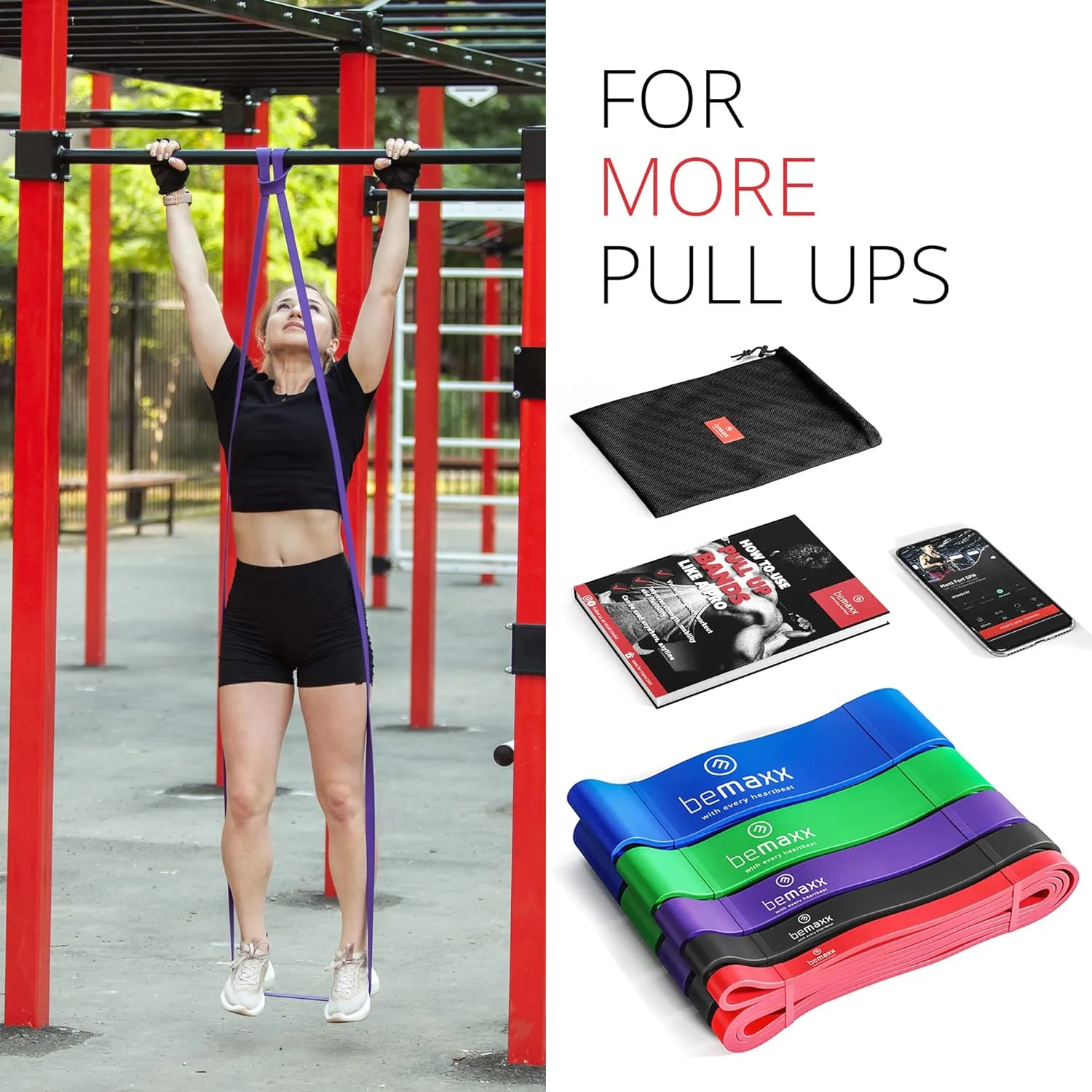 Resistance Band Pull Up Band, Heavy Fitness Exercise Band for Yoga, Pilates, Crossfit