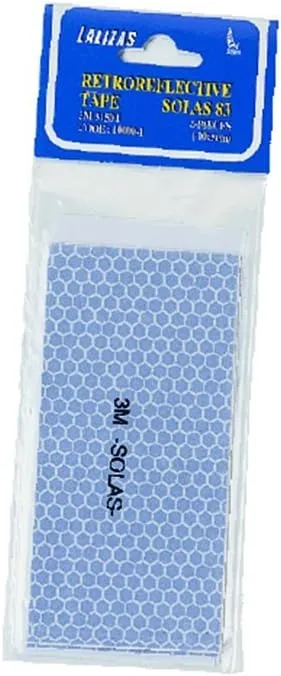 Retro-Reflective Marine Tape, Solas/IMO & USCG Approved 2" x 4" Roll Silver (Set 6 Piece) Life Jacket