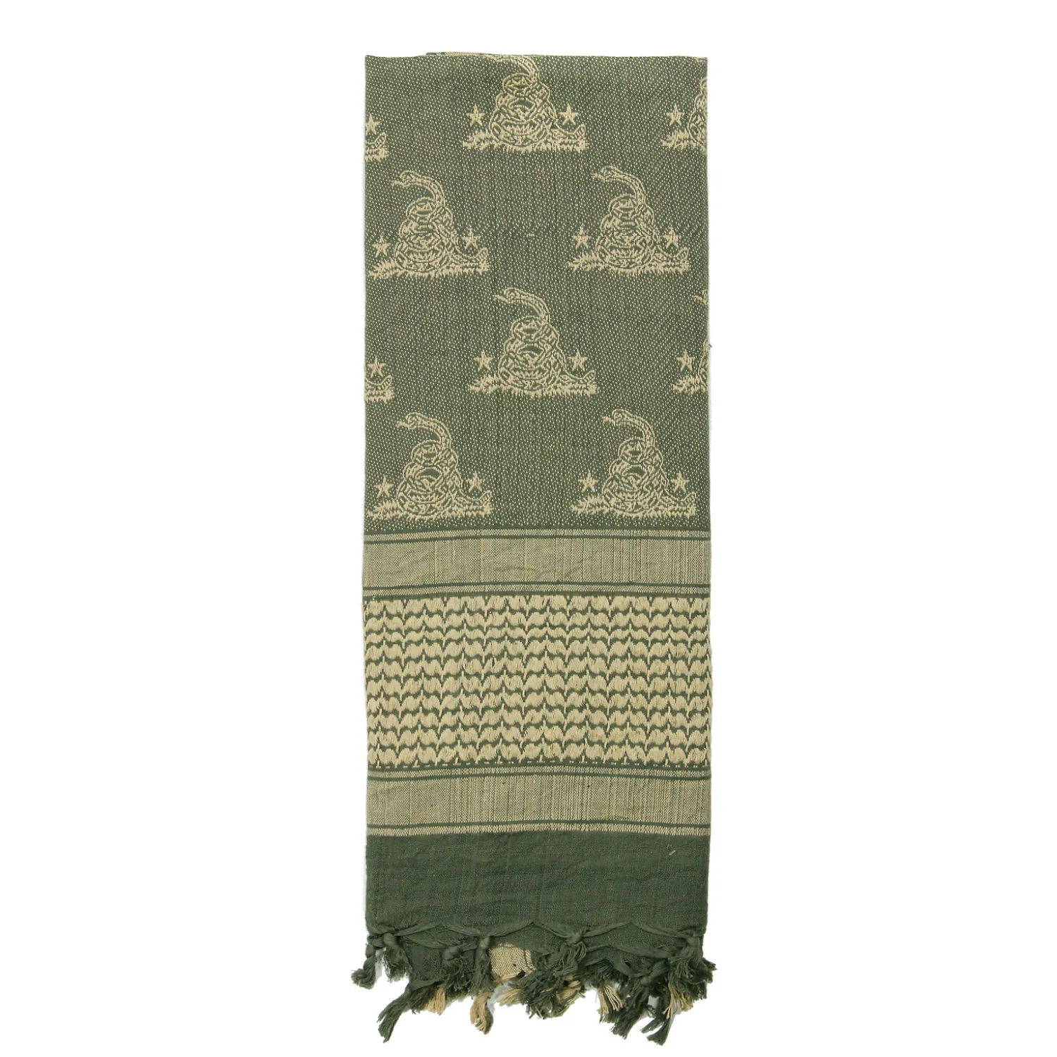 Rothco Gadsden Snake Shemagh Tactical Desert Scarf