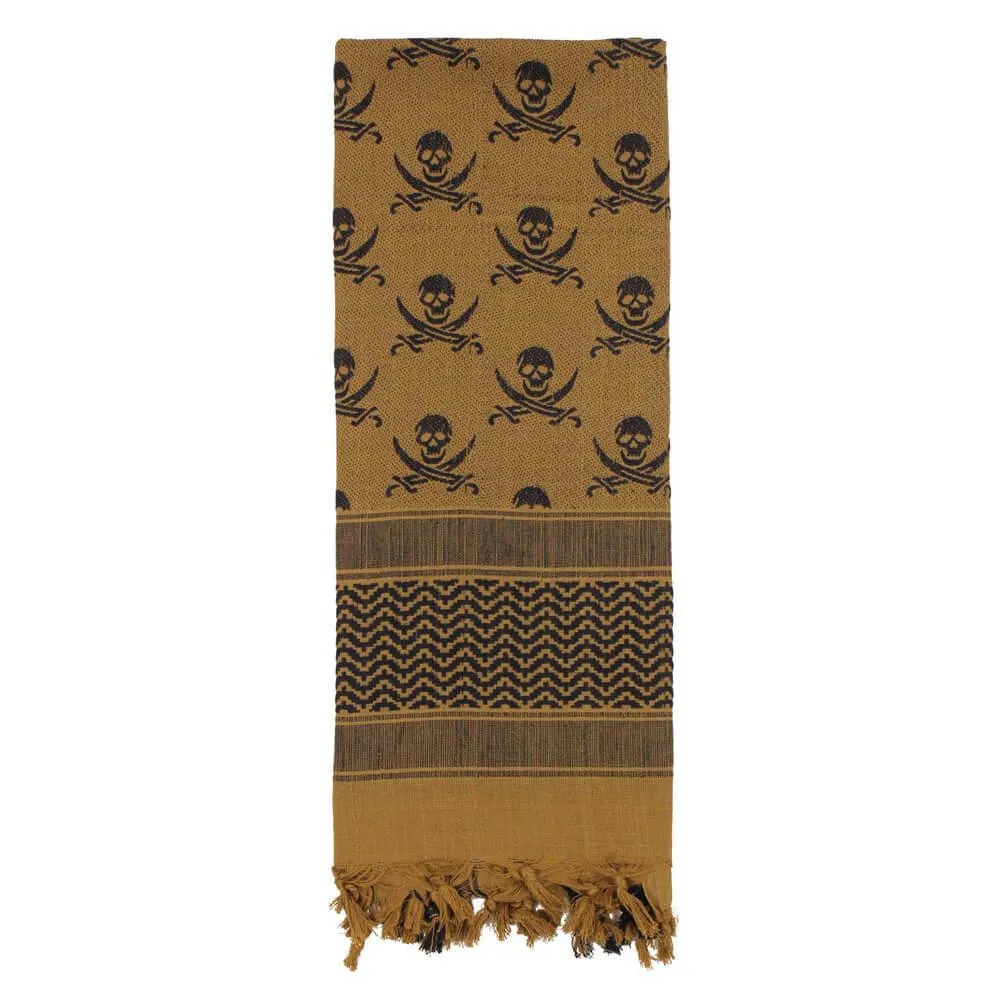 Rothco Skulls Shemagh Tactical Desert Keffiyeh Scarf