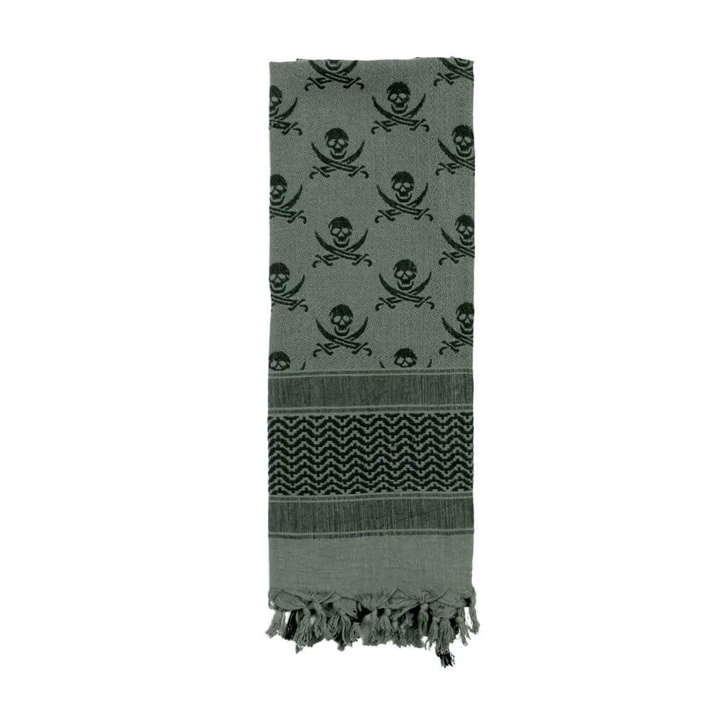 Rothco Skulls Shemagh Tactical Desert Keffiyeh Scarf