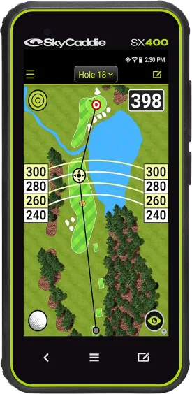 SkyCaddie SX400, Handheld Golf GPS with 4 inch Touch Display, Black, (Model: SX400 GPS)