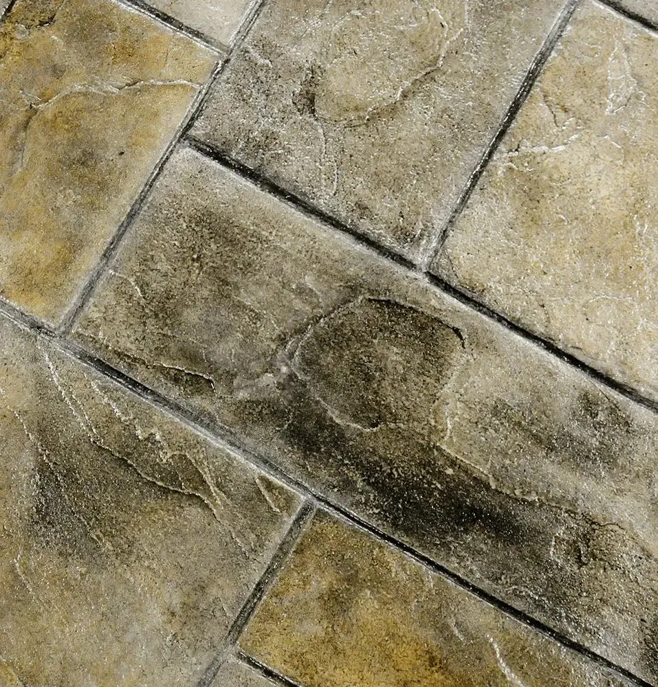 Slate Concrete Stamps - Ashler Notched Slate