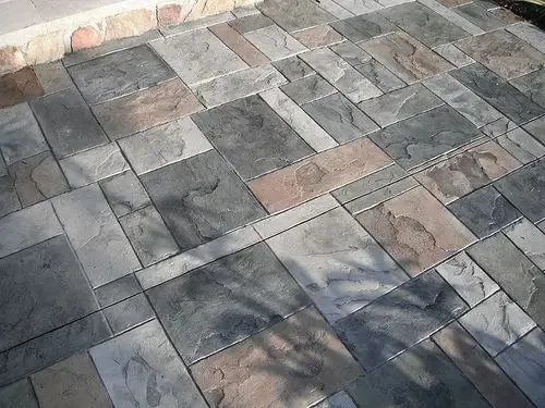 Slate Concrete Stamps - Ashler Notched Slate