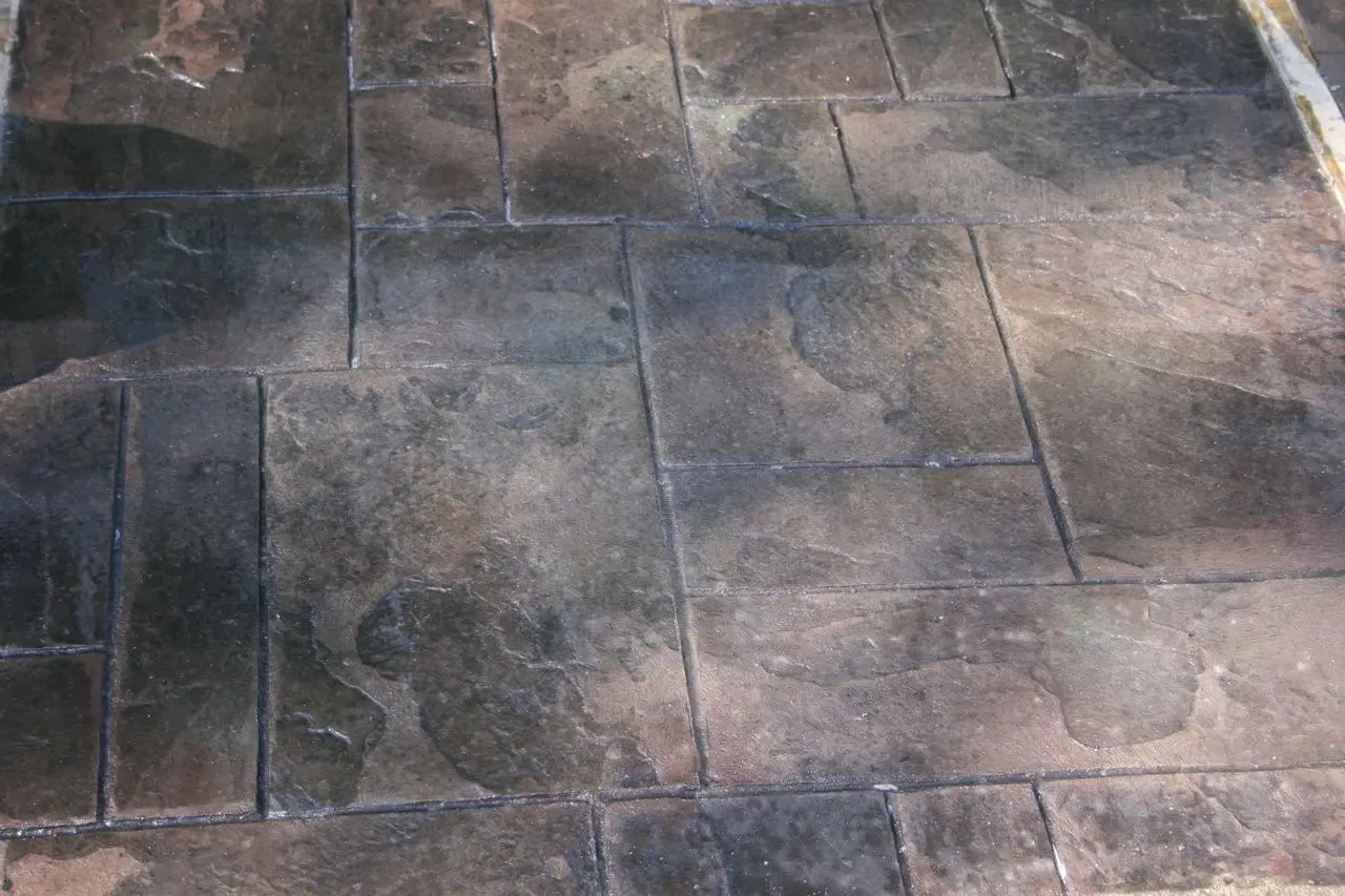Slate Concrete Stamps - Ashler Notched Slate