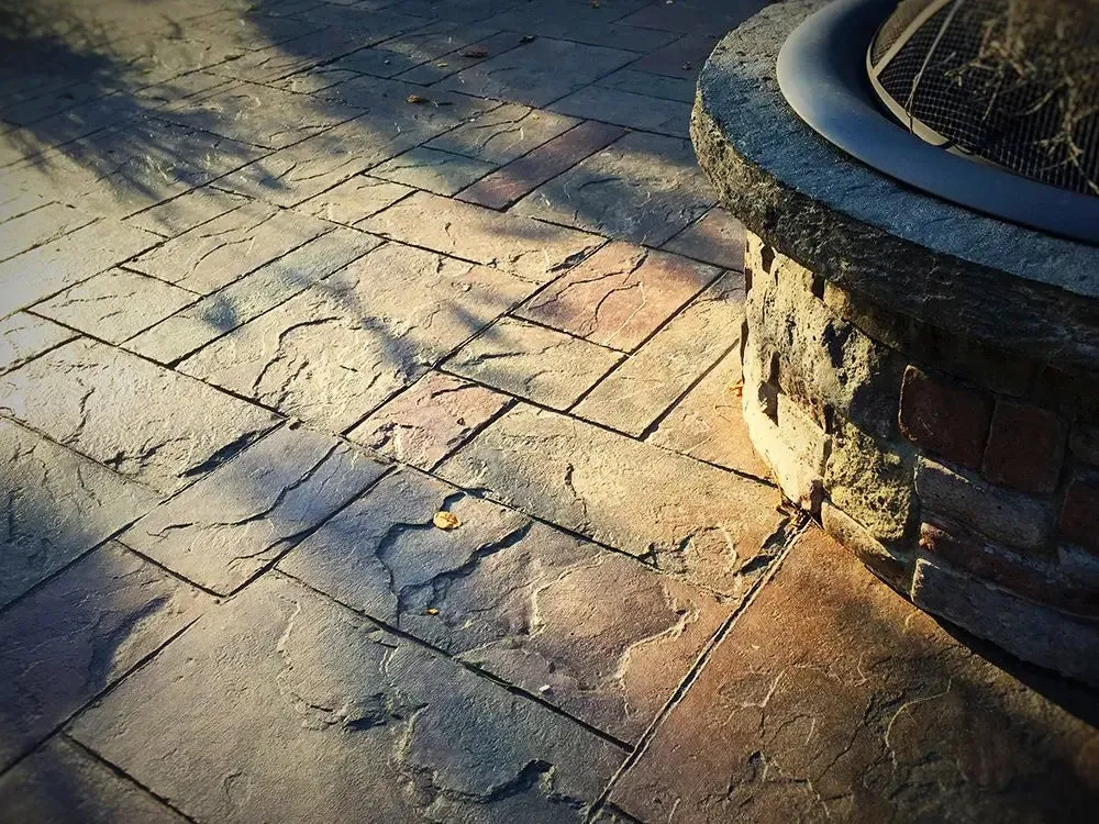 Slate Concrete Stamps - Ashler Notched Slate