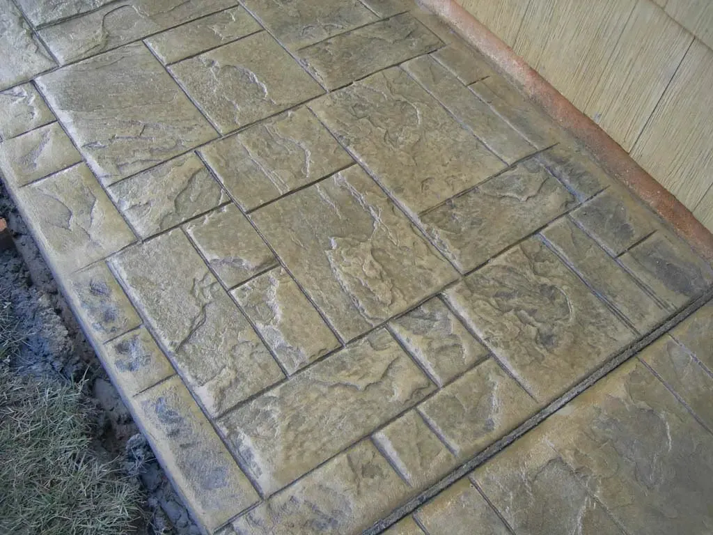 Slate Concrete Stamps - Ashler Notched Slate