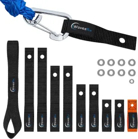 Soft Loops Jet Ski Cleats | Secure Loop Straps for Attaching Docking Bumpers, Fenders, Anchoring Line, Bungee & Dock Rope to your Jetski | Must-Have PWC Accessory for Your Waverunner or Seadoo