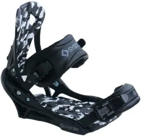 System APX Men's Snowboard Bindings Black Camo