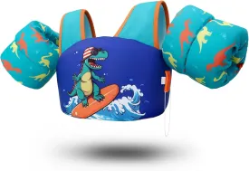 Toddler Swim Vest Puddle Jumper Toddler Life Jacket 30-50 Lbs, US Coast Guard Approved Life Vest Kids Arm Floaties for Toddlers Water Wing with Whistle
