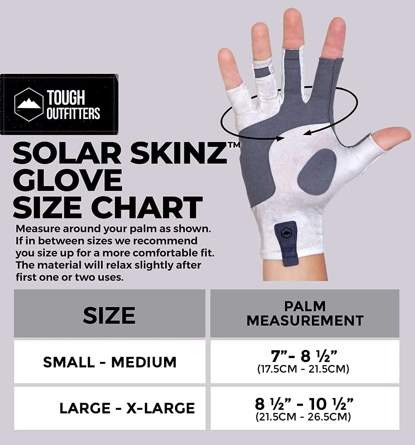 Tough Outdoors UV Fishing Gloves - Fingerless, Kayaking & Sailing - UPF 50  Sun Protection