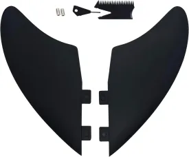Twin Keel Twin Tab ii/Single Tab Surfing Fins -Keel Twin Fins Set - Fins for Fish Surf Boards
