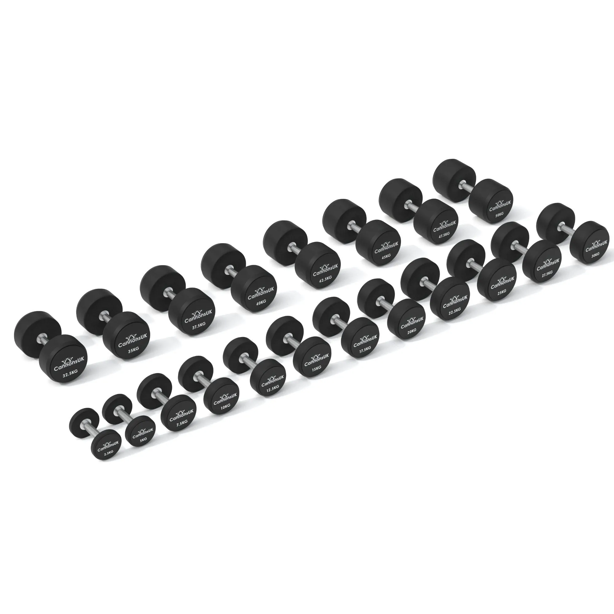 Urethane Dumbbells 2.5kg to 50kg