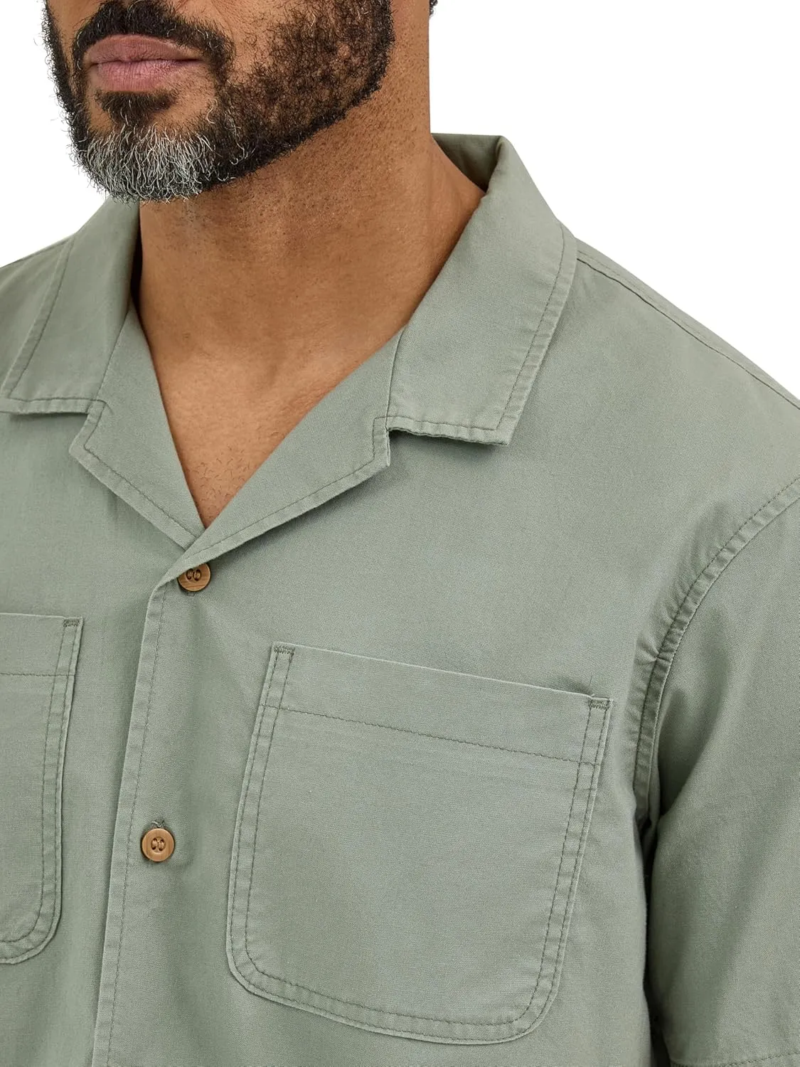 Wrangler Authentics Men's Short Sleeve Camp Shirt