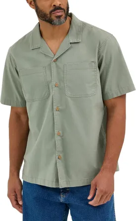 Wrangler Authentics Men's Short Sleeve Camp Shirt