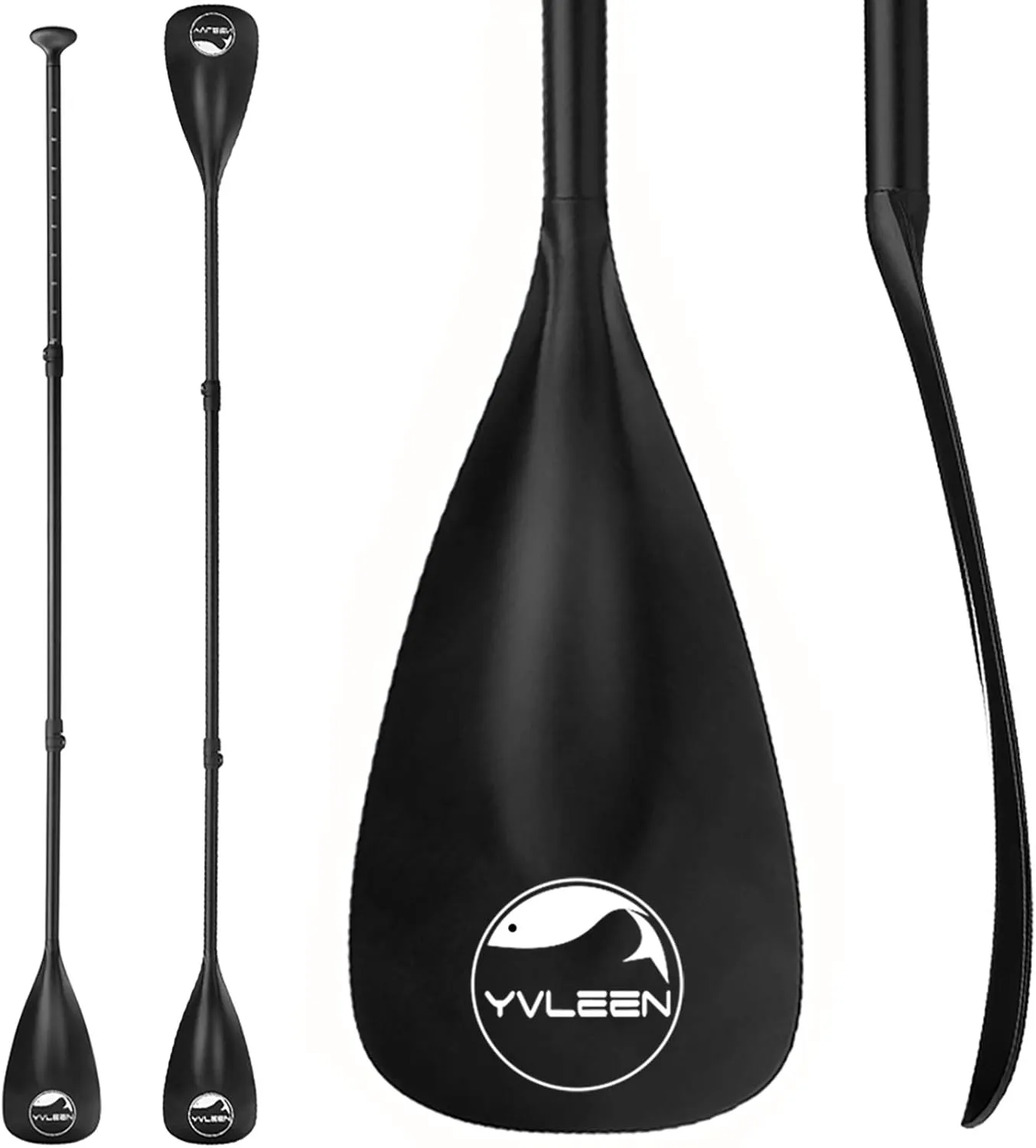 YVLEEN SUP Paddle Board PaddleStand up Paddleboard Paddles Adjustable Aluminum 4-Piece Floating Kayak PaddleConvertible Paddle