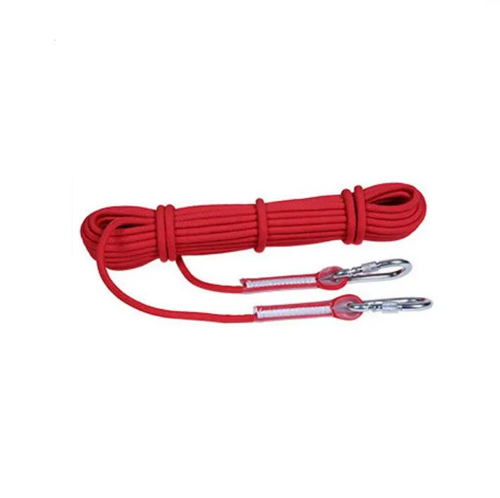 YW9G Outdoor Rock Climbing Safety Rope with 2 Hooks